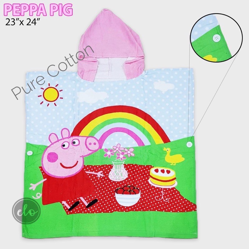 peppa pig towel with hood