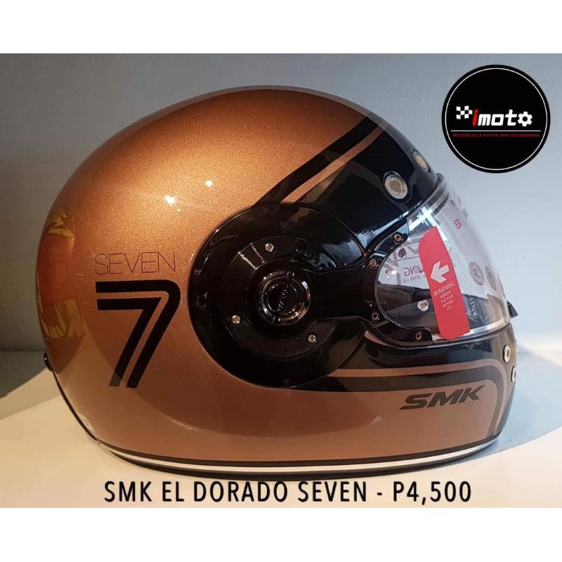 SMK SEVEN EL DORADO FULL FACE HELMET | Shopee Philippines