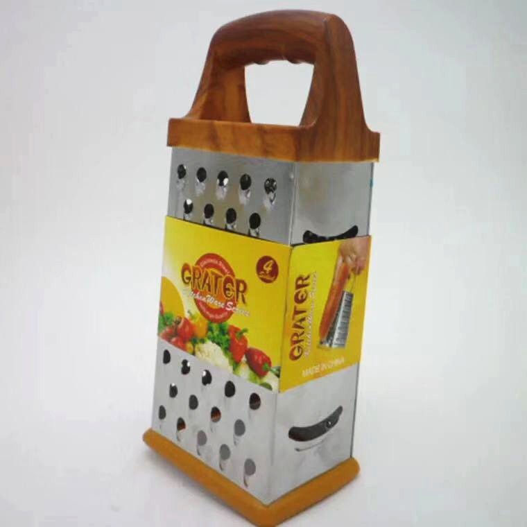 Four (4) Sided Stainless Steel Grater Peeler Slicer for Fruit Cheese Ginger Vegetables