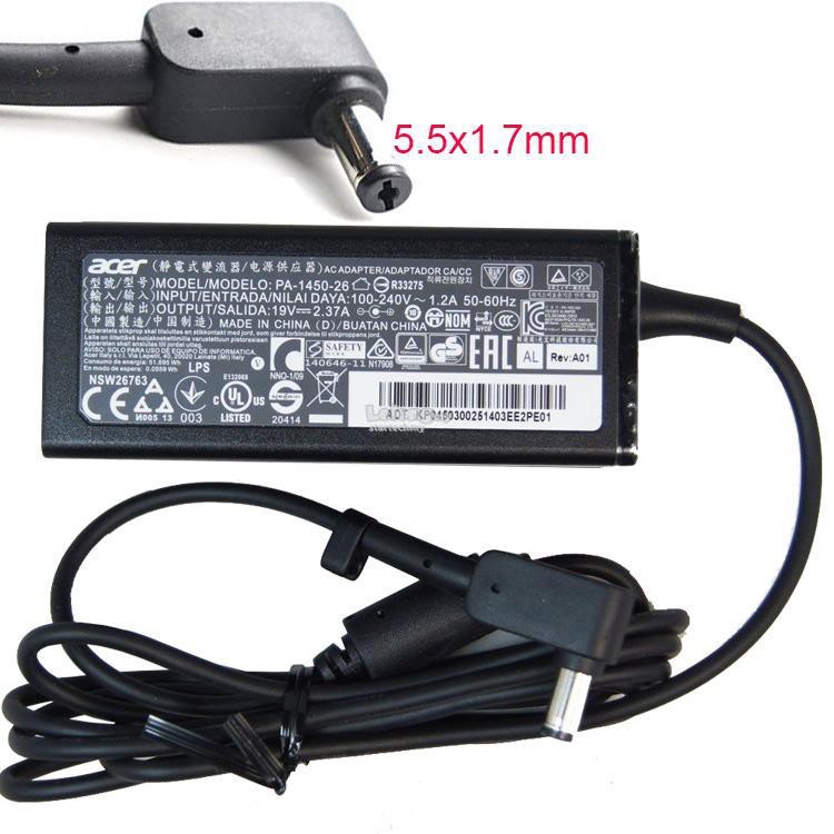 ACER LAPTOP CHARGER 19V 2.37A / PIN SIZE 5.5MMX1.7MM Shopee
