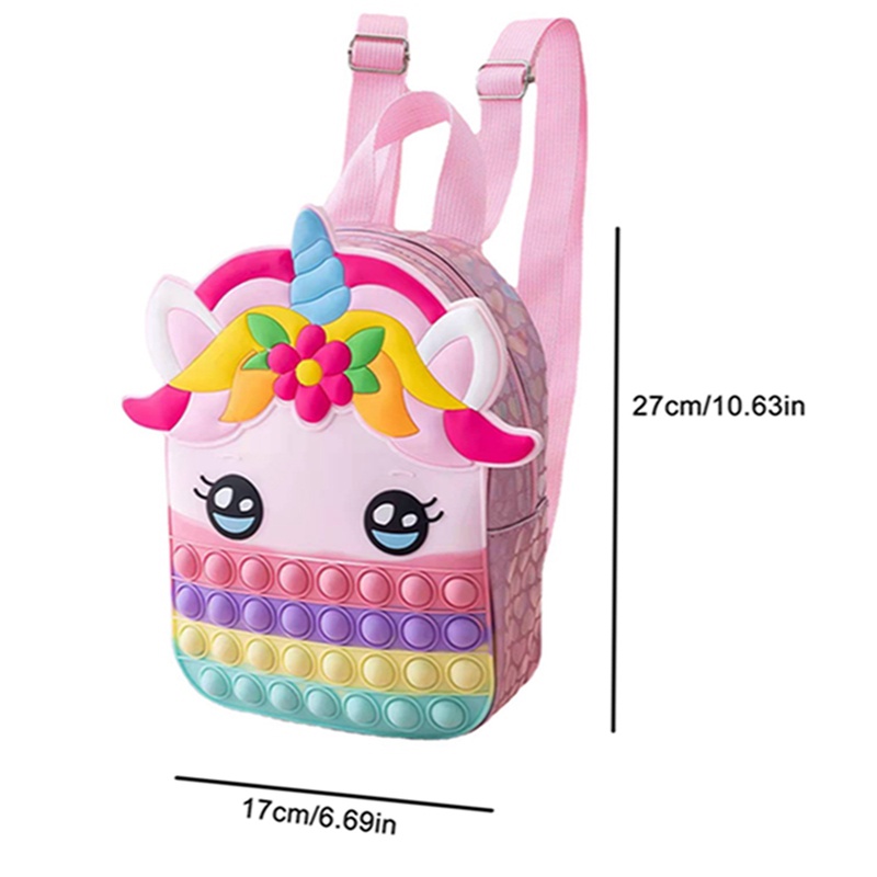 Unicorn Backpack for Girls Unicorn Purse Bag for Kids Relieve Stress School Supplies Great Birthday Party Favor