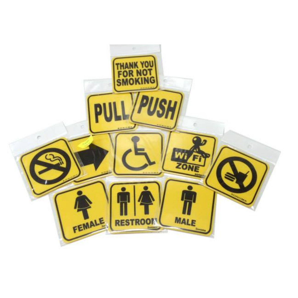 High Impact Plastic Signage 4 x 4 inches Signages SIgn Shopee Philippines