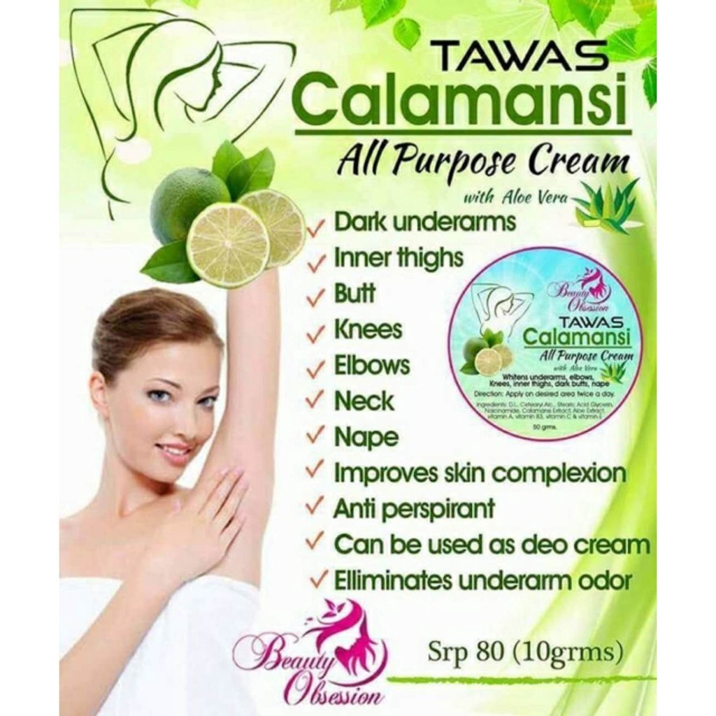 Beauty Obsession Tawas Calamansi All Purpose Cream 10g Shopee Philippines