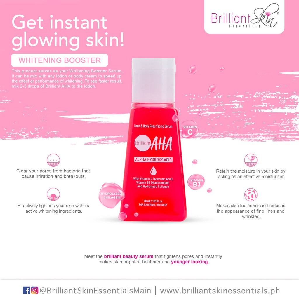 Brilliant Skin Essentials Aha Serum Original Shopee Philippines