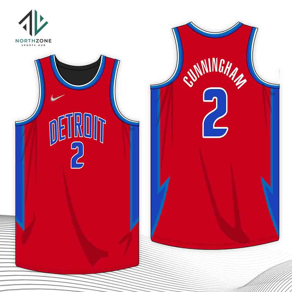 NZ X NBA Detroit Pistons City Edition 2022 Top Jersey Shopee Philippines