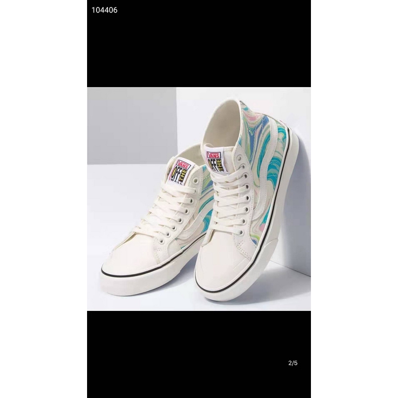 vans resin swirl slip on