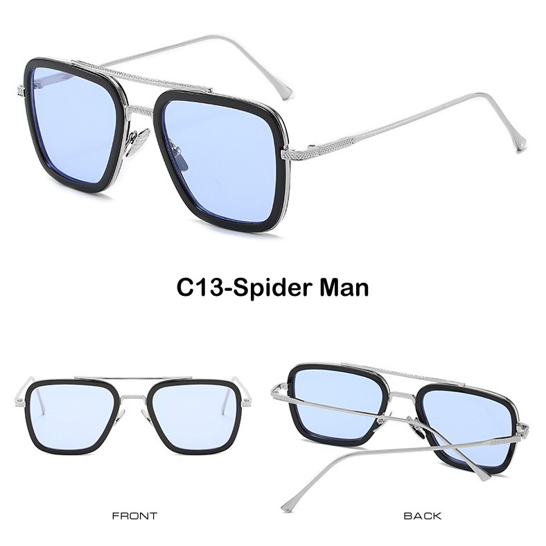 Wy Ting Edith Glasses Tony Stark Iron Man Spider Man Sunglasses Women Men  Metal Frame Eyeglasses Eyewear | Shopee Philippines