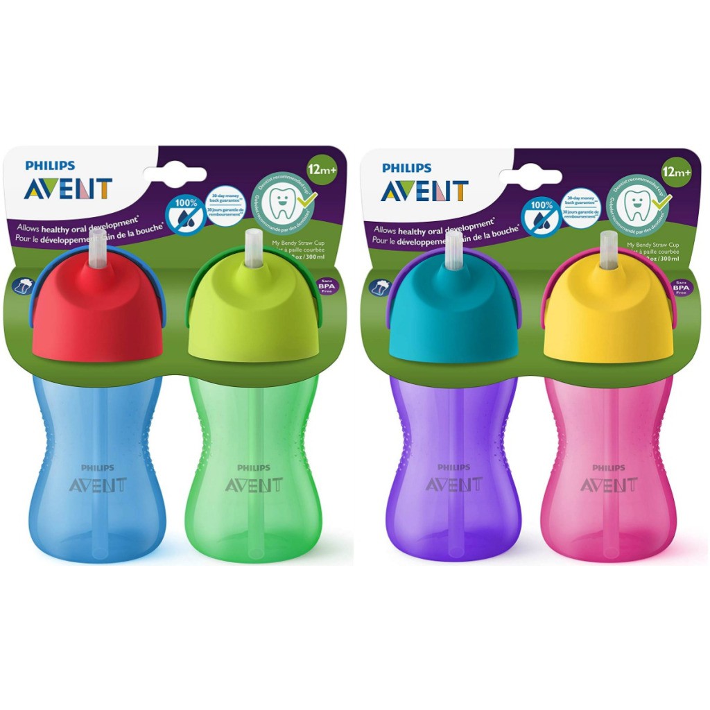 avent straw bottle