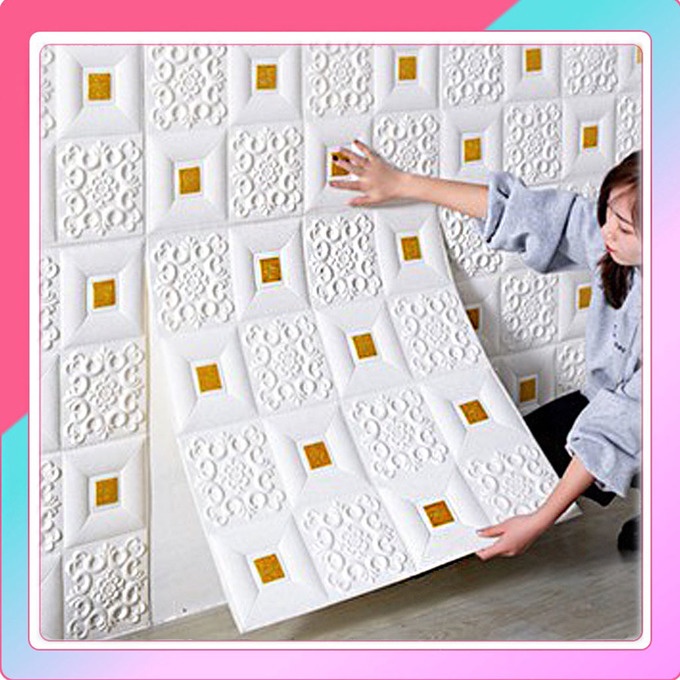 Wallpaper Foam Bedroom Ceiling Self adhesive Home Decoration Sticker ...