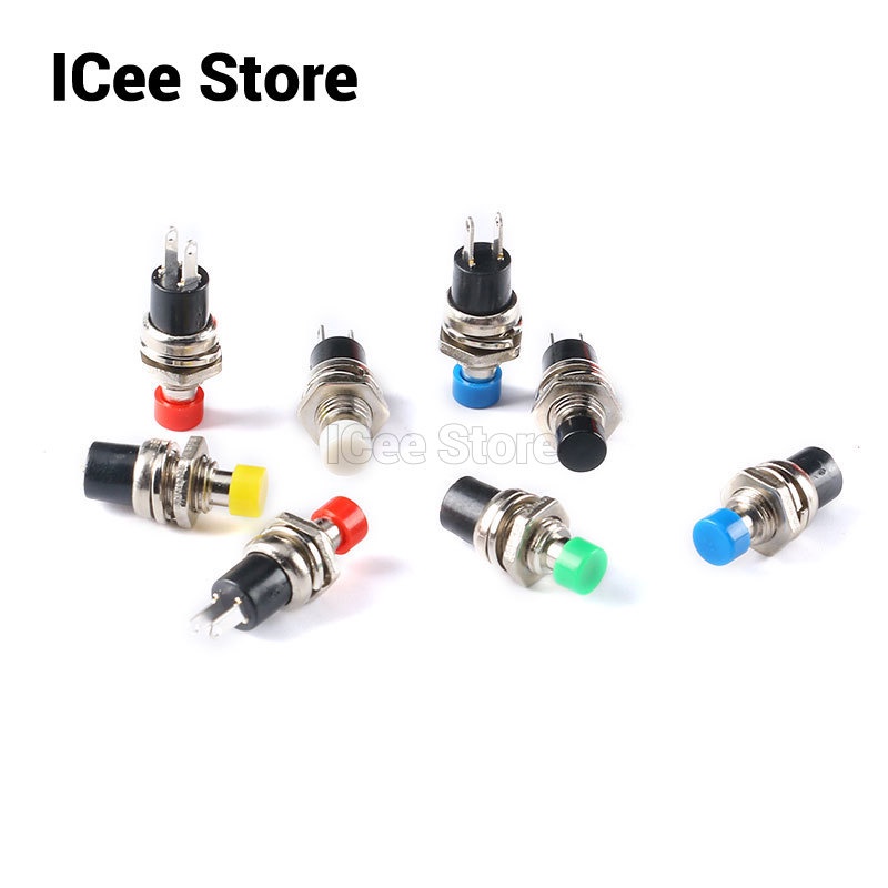 5Pcs PBS110 Push Button Switch AC 220V 0.5A 7MM PBS110 on/Off Push