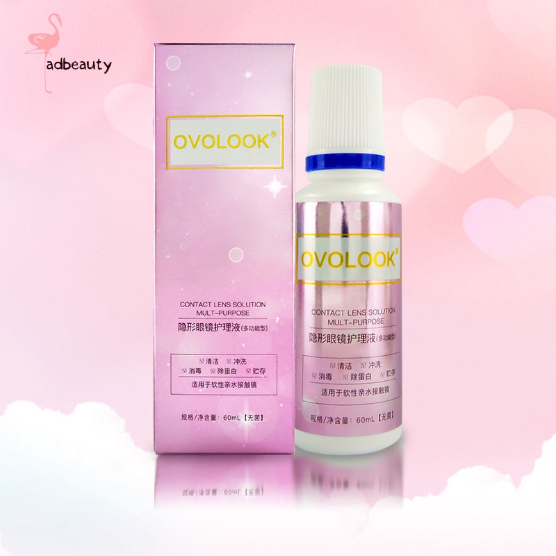 Contact Lenses Solution 60ml Lens Cleaning Fluid Eye Care Solution