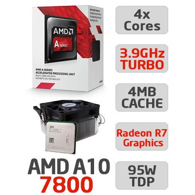 Amd A10 7800 Quad Core Boxed Cpu For Socket Fm2 Shopee Philippines