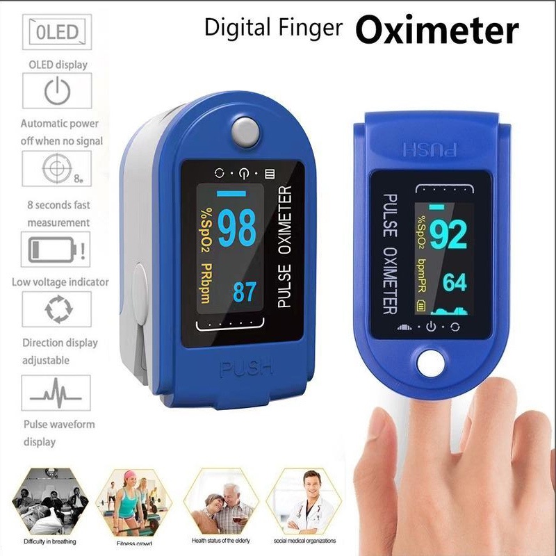 Oxygen Meter Pulse Oxymeter Oxygen Saturation Monitor Heart Rate Finger 