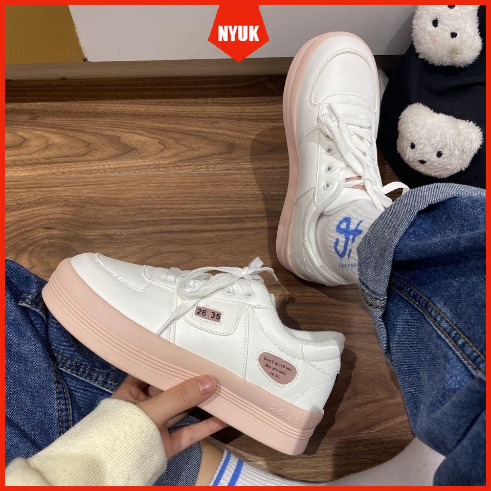 Nyuk Cute Super Soft Girl Round Toe Small White Shoes All Match College Style Casual Shopee Philippines