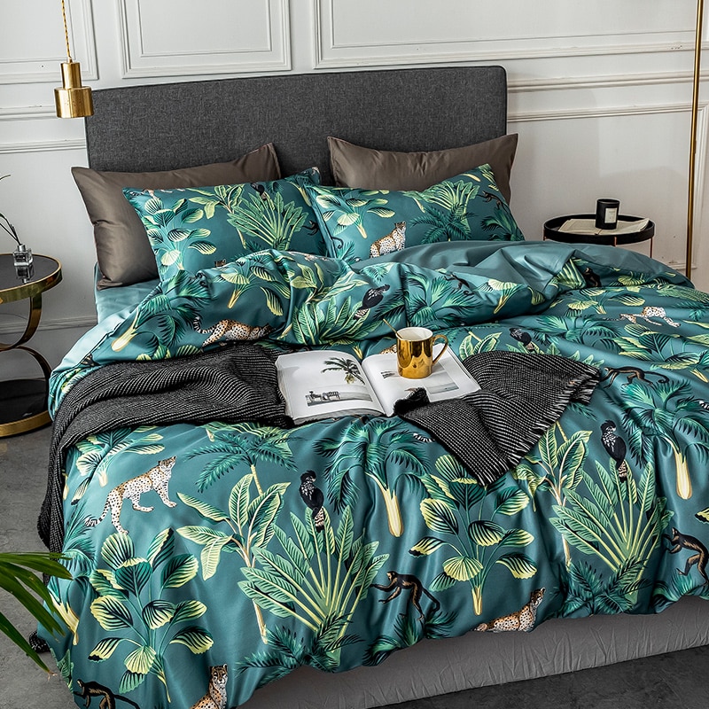 Tropical Queen Size Bedding Hanaposy