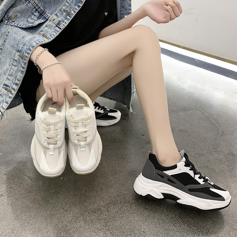 Bestseller Korea fashion women shoes Wedge Sneakers h-heel Casual ...