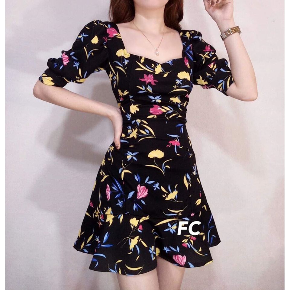floral dress shopee
