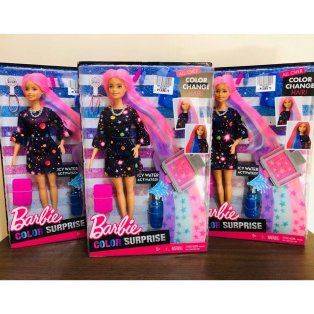 color surprise barbie