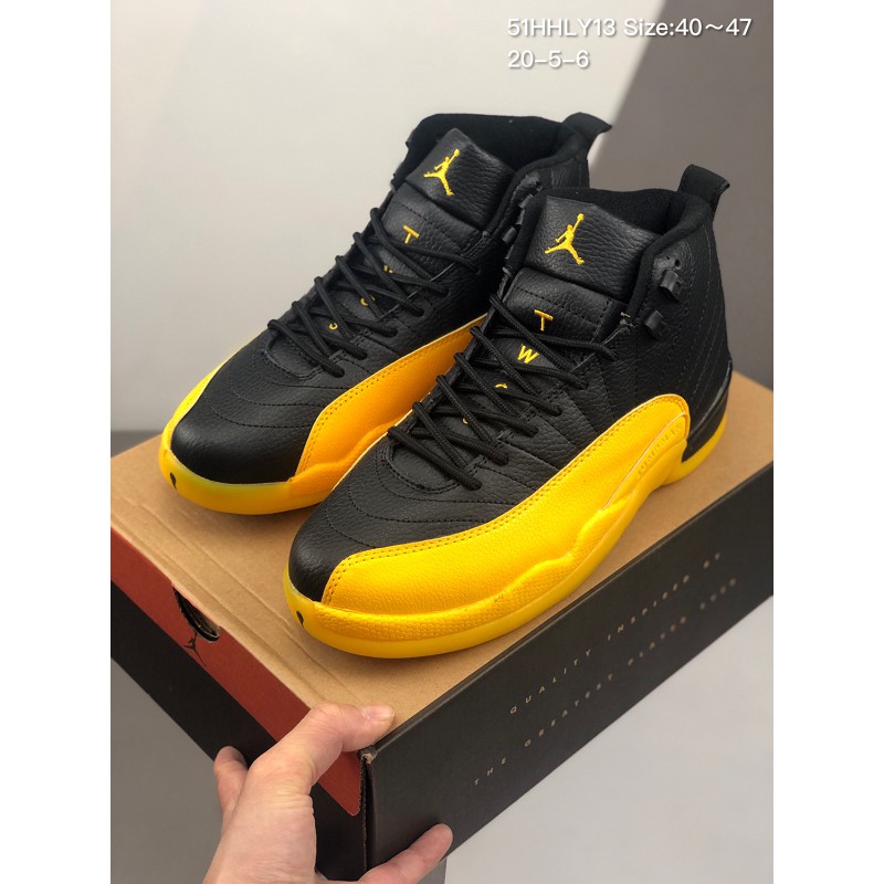 black and yellow basketball shoes