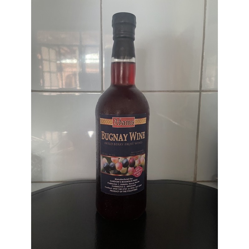 Bugnay Wine (Wild Berry Fruit) Shopee Philippines