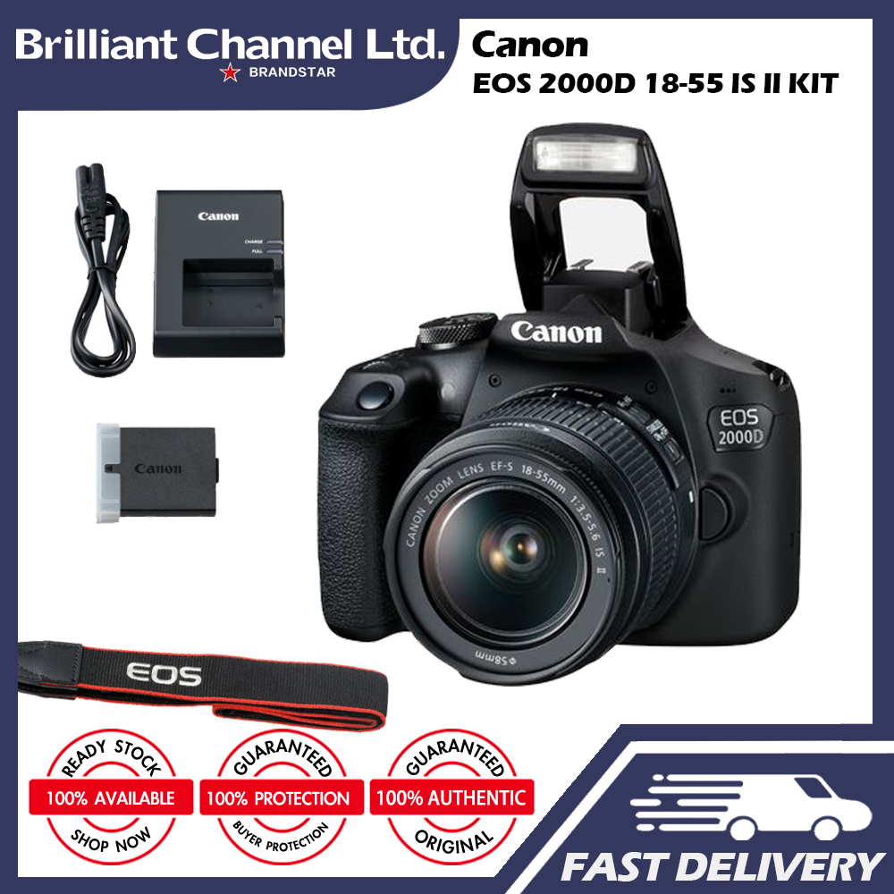 Canon EOS 2000D With 1855mm IS II Lens KIT SET Shopee Philippines