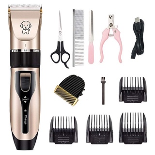 Professional Rechargeable Pet Cat Dog Hair Razor Trimmer Grooming Kit Electrical Clipper Shaver Set #9