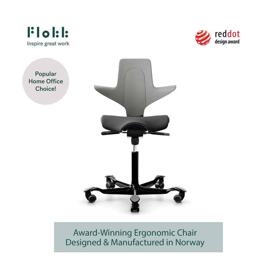 Flokk HAG Capisco Puls 8020 (Clay Plastic) Ergonomic Office Chair