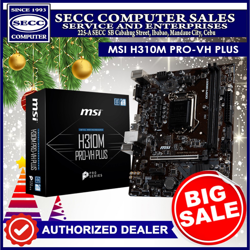 Msi H310m Pro Vh Plus Shopee Philippines