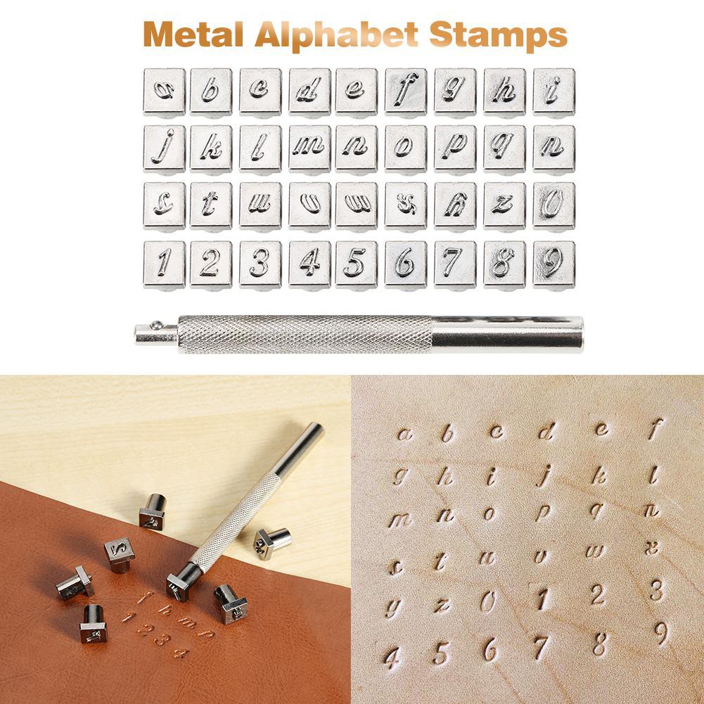 HB+ 36pcs Steel Alphabet Number Stamp Punch Set for Leather Craft Tools Kit Shopee Philippines