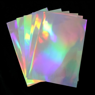 20 sheets holographic a4 size rainbow vinyl sticker paper