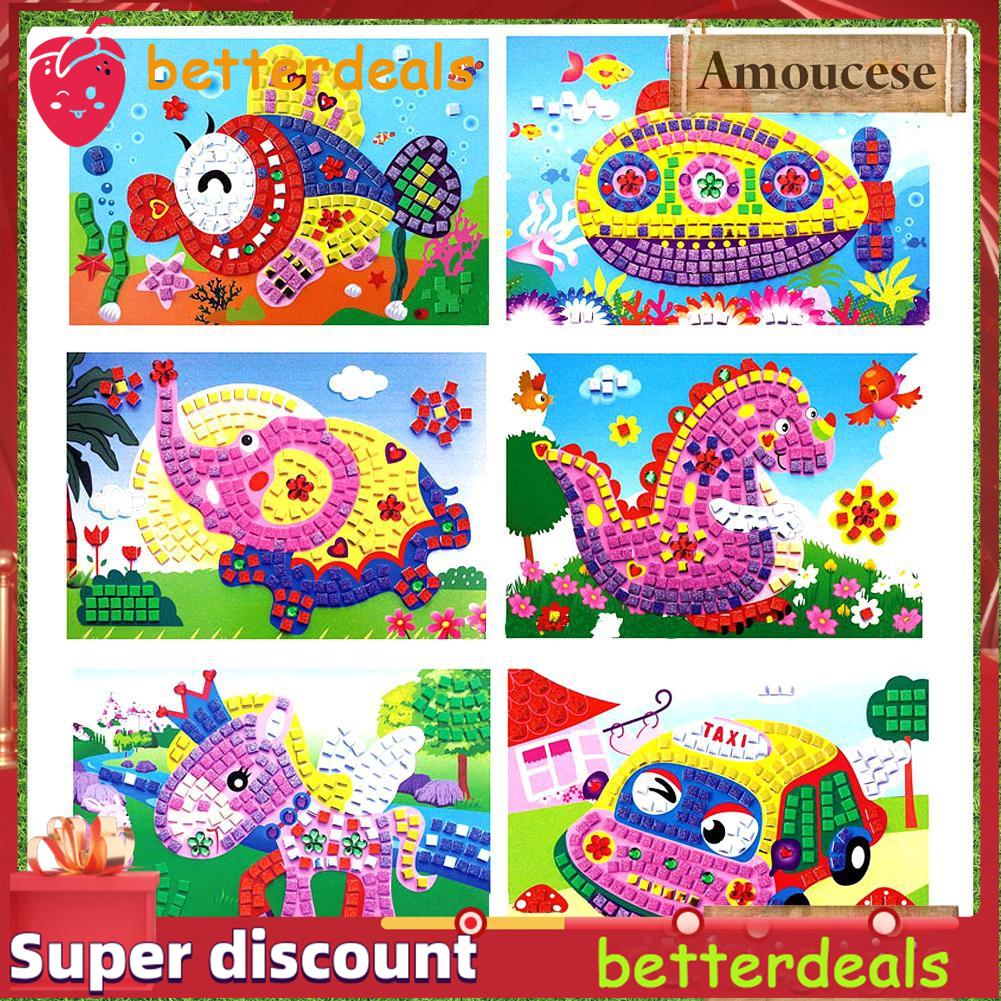 3d Foam Game Craft Art Sticker Toy Mosaics Sticky Crystal Art Princess Butterflies Sticker Kids Shopee Philippines