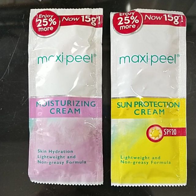 Maxi peel cream 15g moisturizing or sun protection Shopee Philippines