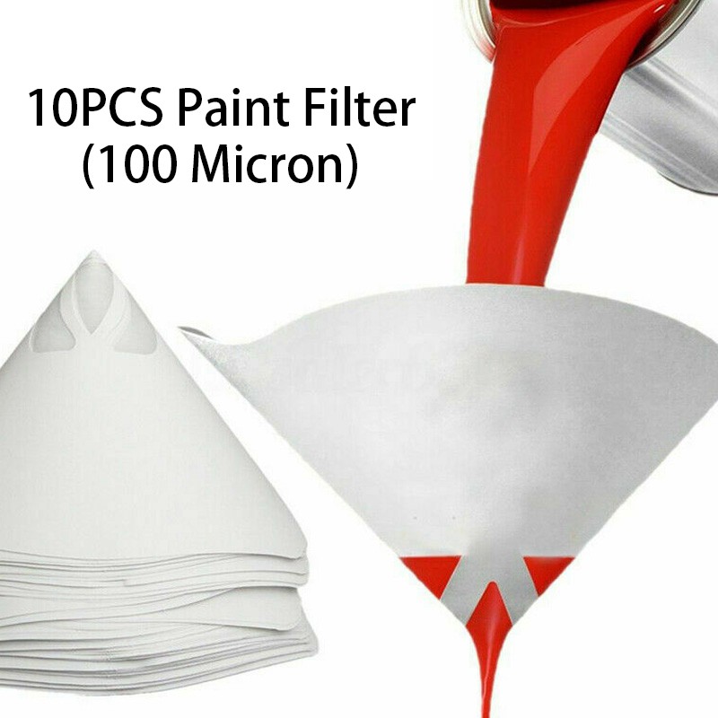 10pcs Set Paint Conical Strainers Mesh Paint Filter Funnel Mesh Paper   8822764d114a5b8a0c11bbd915e2a631