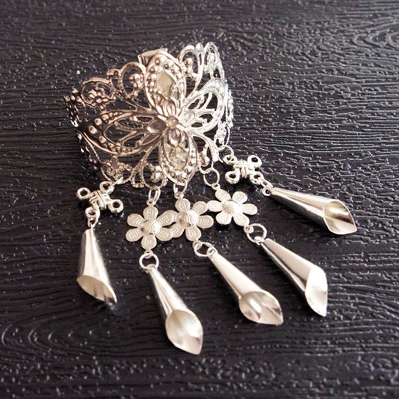 Vintage Women S Alloy Hair Clips Pin Hairpins Crystal Tassel