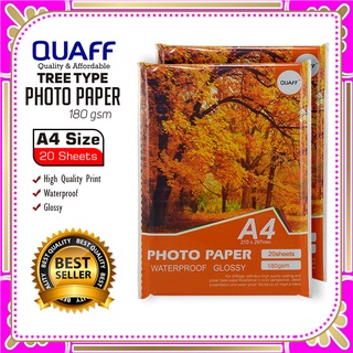 QUAFF Photo Paper Tree Type 180gsm A4 size (20sheets per pack)