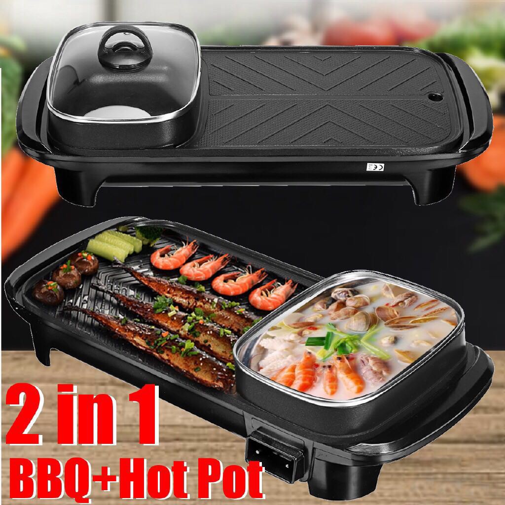 Multifunctional Electric Barbecue Grill Baking Pan Shopee Philippines