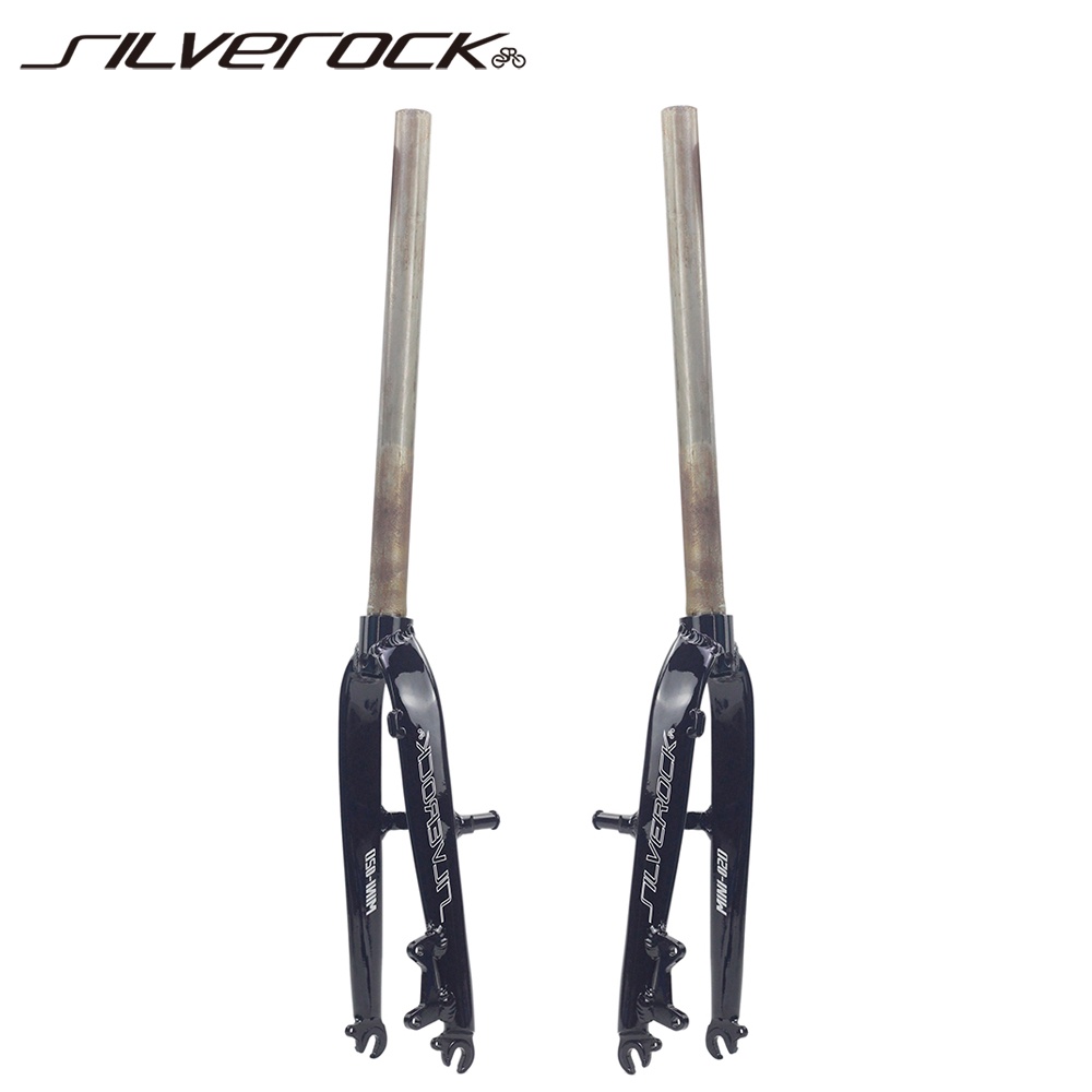 SILVEROCK Bike Fork 20" Aluminum Rigid Straight For 20inch 406 451