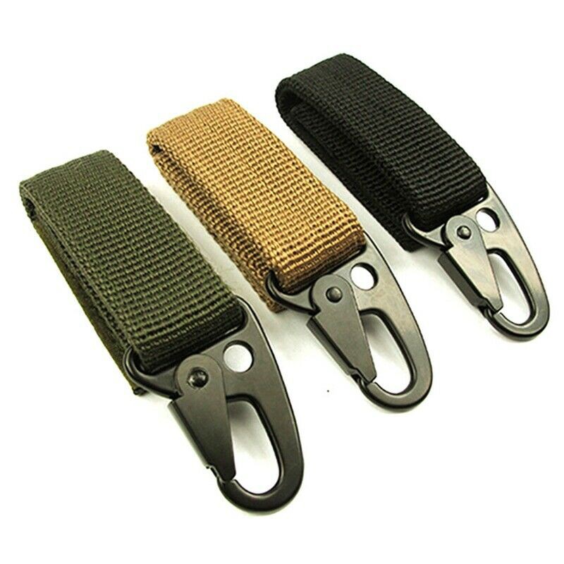 Tactical Belt Keychain Buckle Nylon Outdoor Hook Quick Release