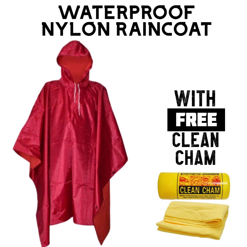 HONDA TMX SUPREME HEAVY DUTY RAINCOAT (red) kapote with free Clean Cham