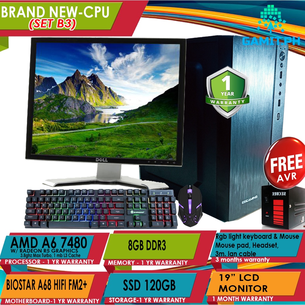 DESKTOP COMPUTER SET All in one pc computers gseries core i3 i5 branded ...