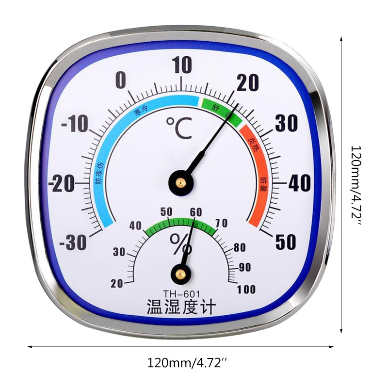 folღ Analog Thermometer Hygrometer Temperature Monitor Humidity Gauge Indoor Outdoor