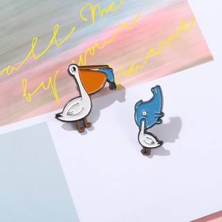2-3pcs/set Enamel Pins Kitties Pig Dinosaur Penguin Penguin Pelicans Love Heart Suit Brooches Badge Gift Accessories #9