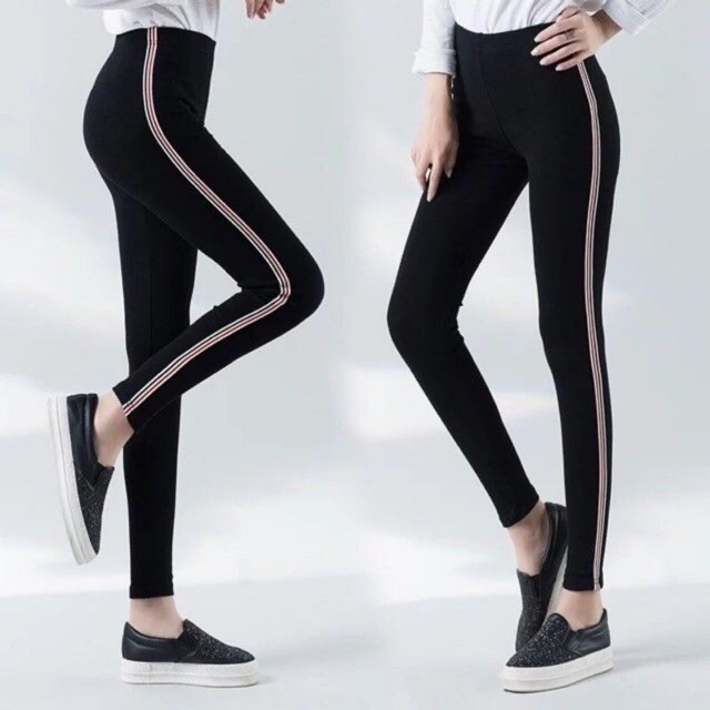 New style black jeggings/leggings with pocket | Shopee Philippines