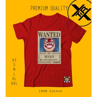 One Piece Buggy the Clown Emperor Strawhat Luffy New Wanted Poster Premium Quality Shirt (OP133) #8