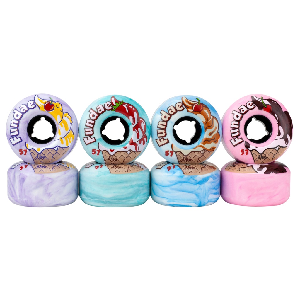 Moxi Fundae Hybrid Roller Skate Wheels 57mm (4 pack) Shopee Philippines
