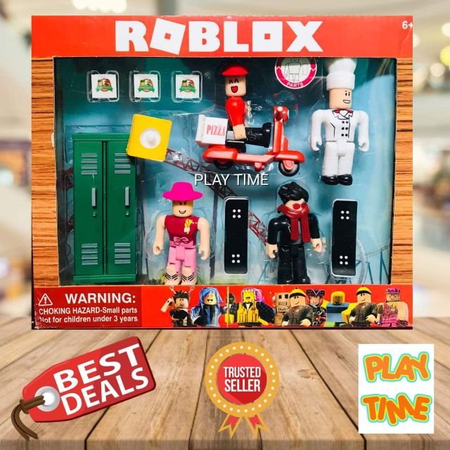 Roblox Toy Work At Pizza Place 4 Figures Shopee Philippines - pizza place toy roblox