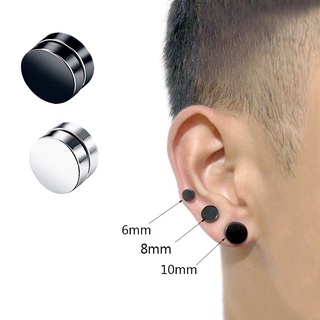 [12pcs]Magnetic Non piercing Clip Earrings Magnetic Earrings For Men Black Gold Silver Magnet Earing #4