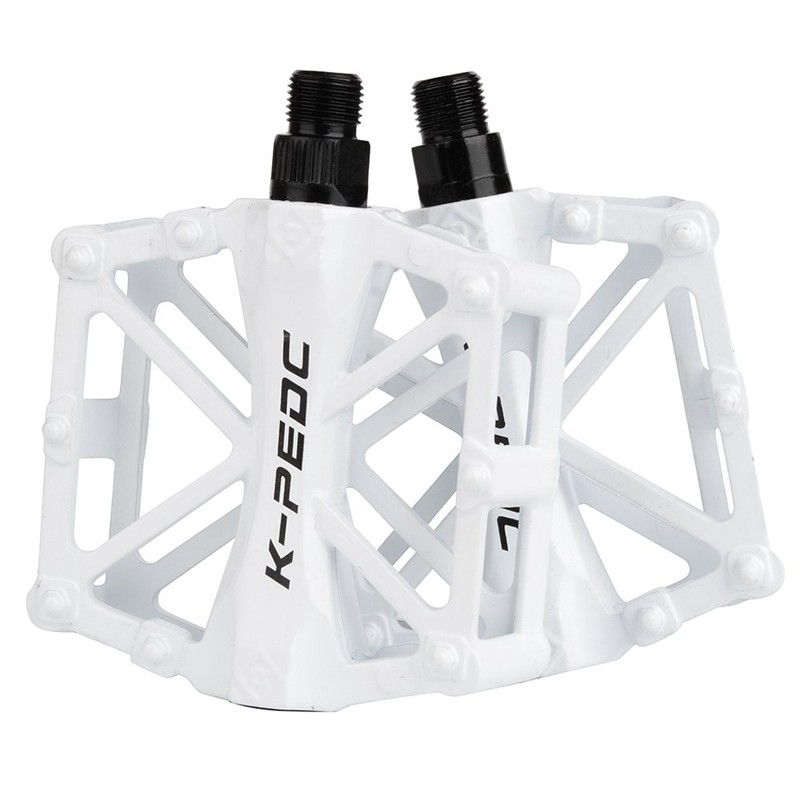 white bike pedals