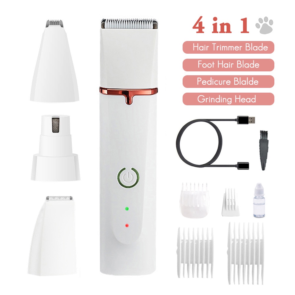 4 IN1 pet electric hair clipper grooming machine dog and cat hair
