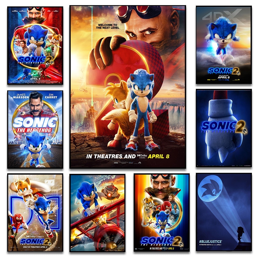 Sonic The Hedgehog Poster Sonic The Hedgehog Printable Movie Poster 50 Bundle